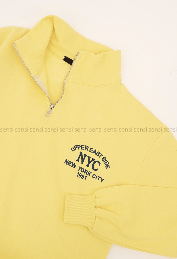 دورس نیم زیپNYCگلدوزی کد1005153